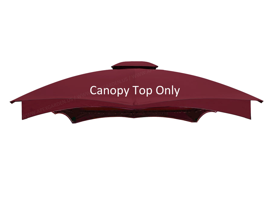 Canopy Gazebo Cover Top for Lowe's Allen Roth 12-ft x 10-ft gazebo #TPGAZ17-002C - APEX GARDEN