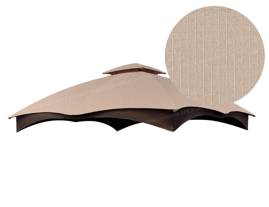 Canopy Gazebo Cover Top for Lowe's Allen Roth 12-ft x 10-ft gazebo #TPGAZ17-002C - APEX GARDEN