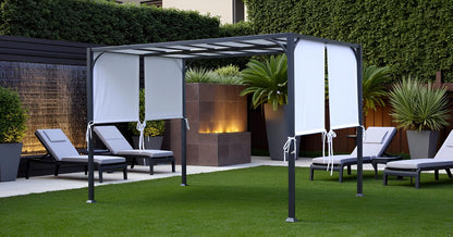 Replacement Canopy Top for YHH-14GSG-1 8'x10' PORTO Pergola / Gazebo /Sunshade (Size: 43" X 204" each) - APEX GARDEN