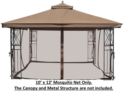 Universal 10' x 12' Gazebo Mosquito Netting - APEX GARDEN