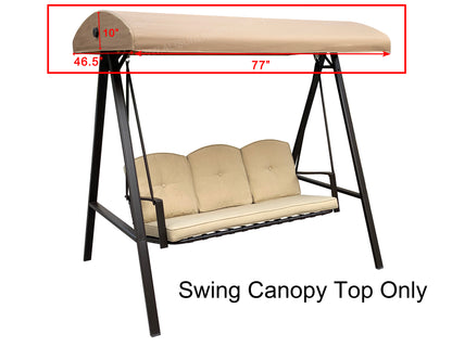 Replacement Canopy Top for Model#GSS00132D Cunningham 3-Seater Patio Swing (Top Only)