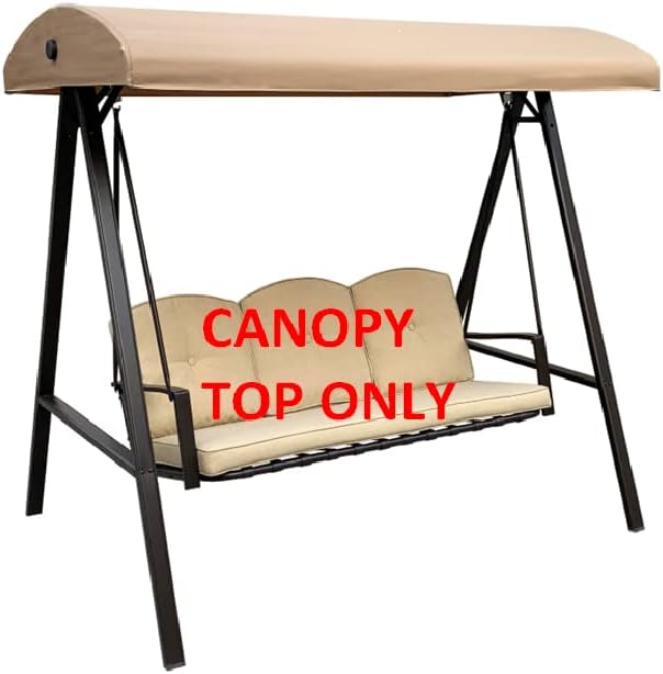 Replacement Canopy Top for Model#GSS00132D Cunningham 3-Seater Patio Swing (Top Only) - APEX GARDEN