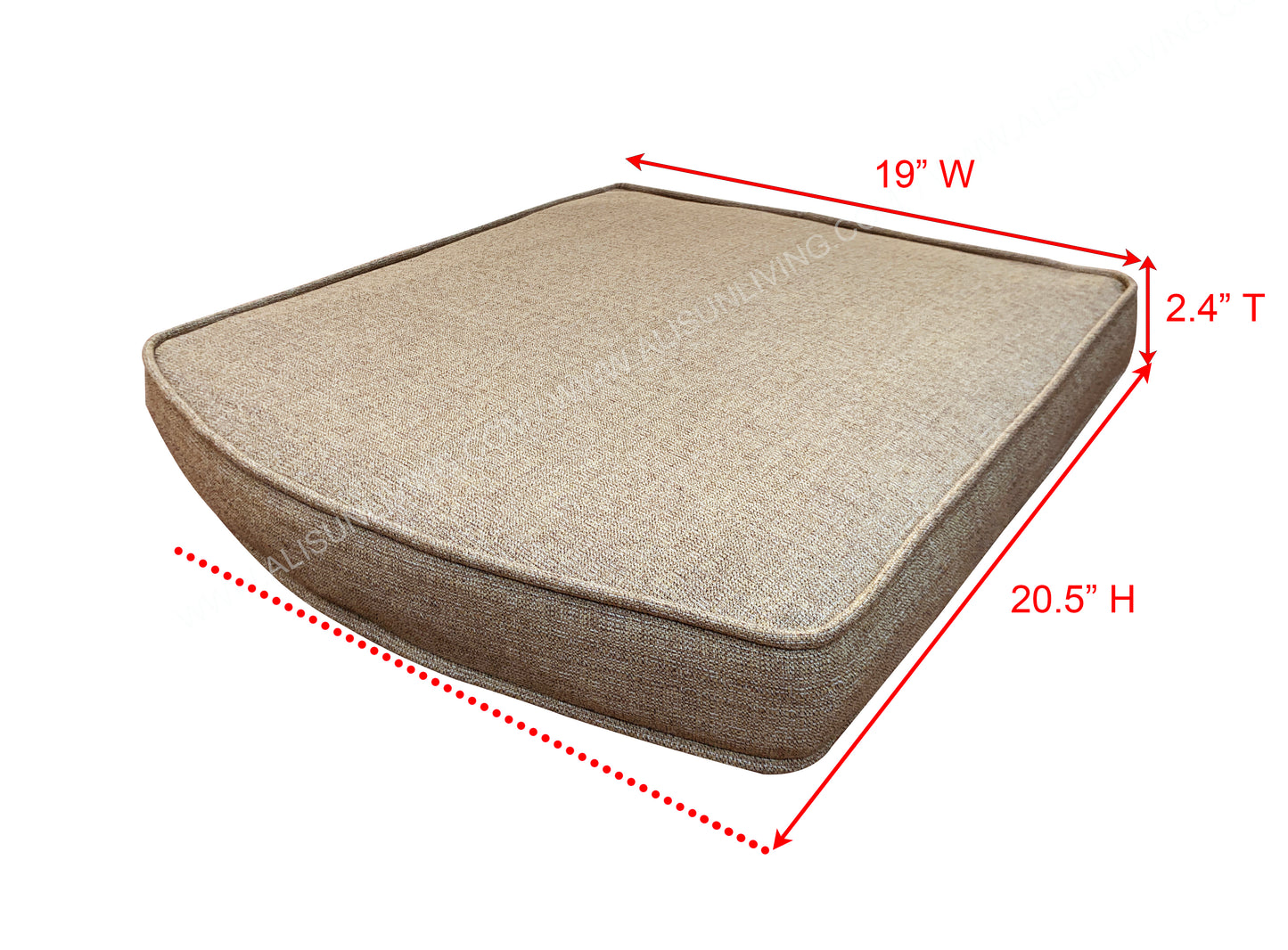 3-Seater Outdoor Swing Replacement Cushion Set - APEX GARDEN