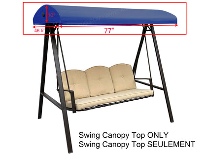 Replacement Canopy Top for Model#GSS00132D Cunningham 3-Seater Patio Swing (Top Only)