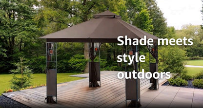APEX GARDEN 10 ft. x 12 ft. RosaBella Gazebo Model#YH-20S087B - APEX GARDEN