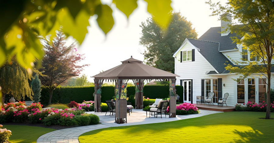 APEX GARDEN 10 ft. x 12 ft. RosaBella Gazebo Model#YH-20S087B