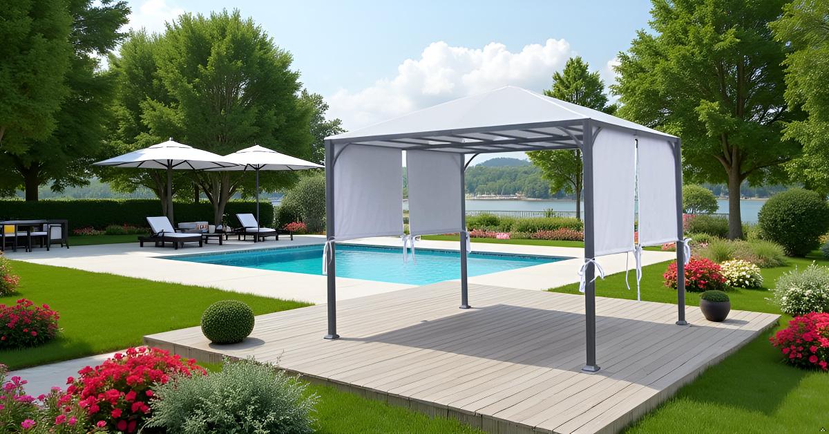 Replacement Canopy Top for YHH-14GSG-1 8'x10' PORTO Pergola