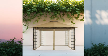 10 ft. x 12 ft. Melody Gazebo with Mosquito Net - APEX GARDEN