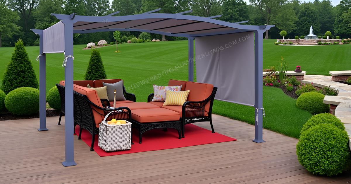 APEX GARDEN Replacement Canopy Top for  YH-1515S Pergola Sunshade (88" X 194") - APEX GARDEN