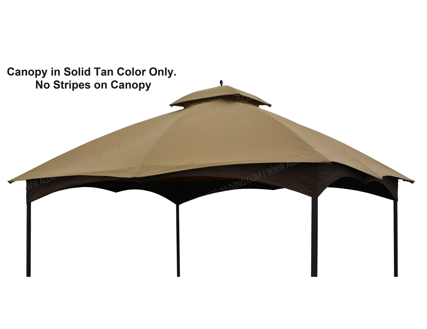 APEX GARDEN Replacement Canopy Top Massillon / Turnberry 10' x 12' Gazebo Model #L-GZ933PST / #L-GZ933PCO-L