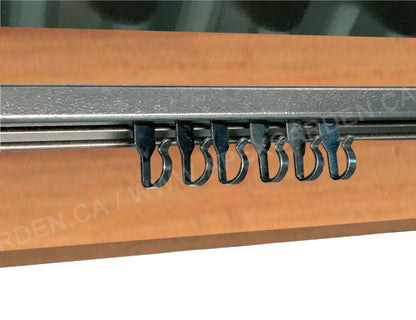 Steel Metal Slide Hooks with Wheels for Gazebo Curtains/Mosquito Net Screen/Rails and Tracks of Gazebo - Quantity of 36 - - APEX GARDEN