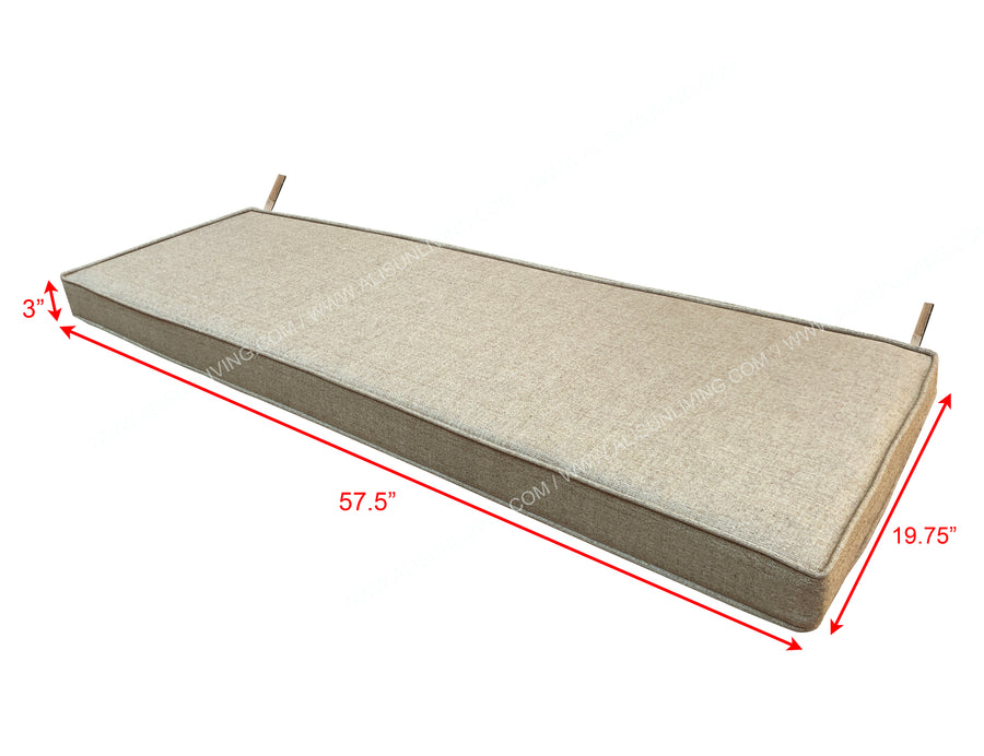 3-Seater Outdoor Swing Replacement Cushion Set