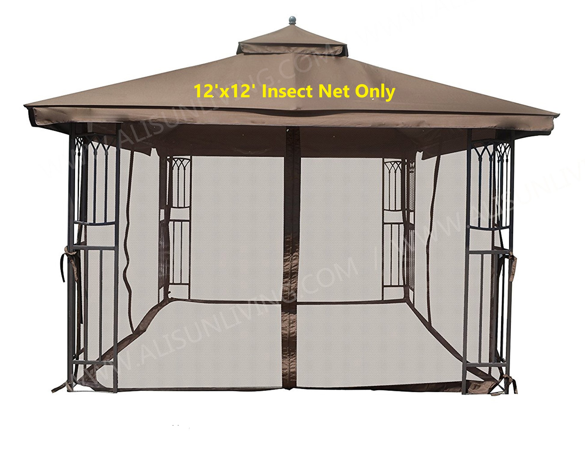 Universal 12' x 12' Gazebo Mosquito Netting - APEX GARDEN