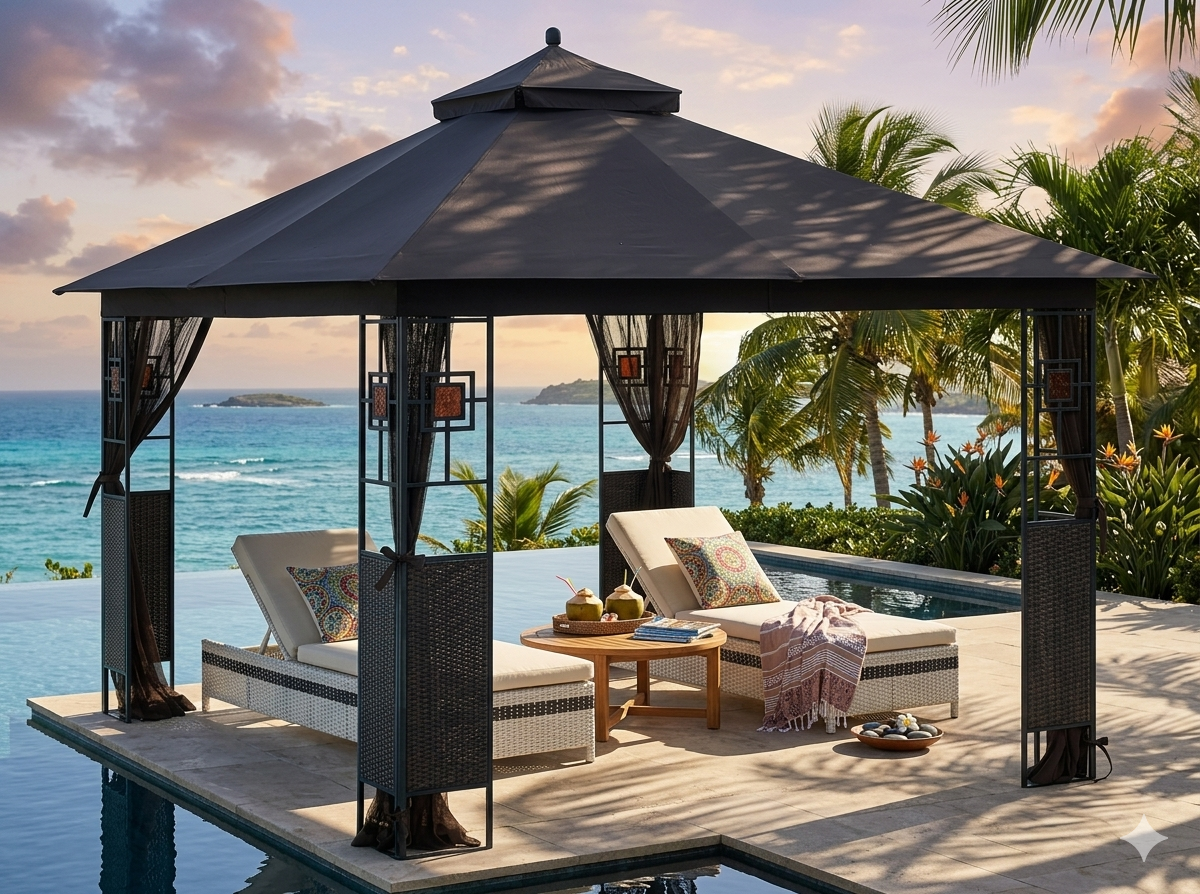 APEX GARDEN 10 ft. x 12 ft. RosaBella Gazebo Model#YH-20S087B