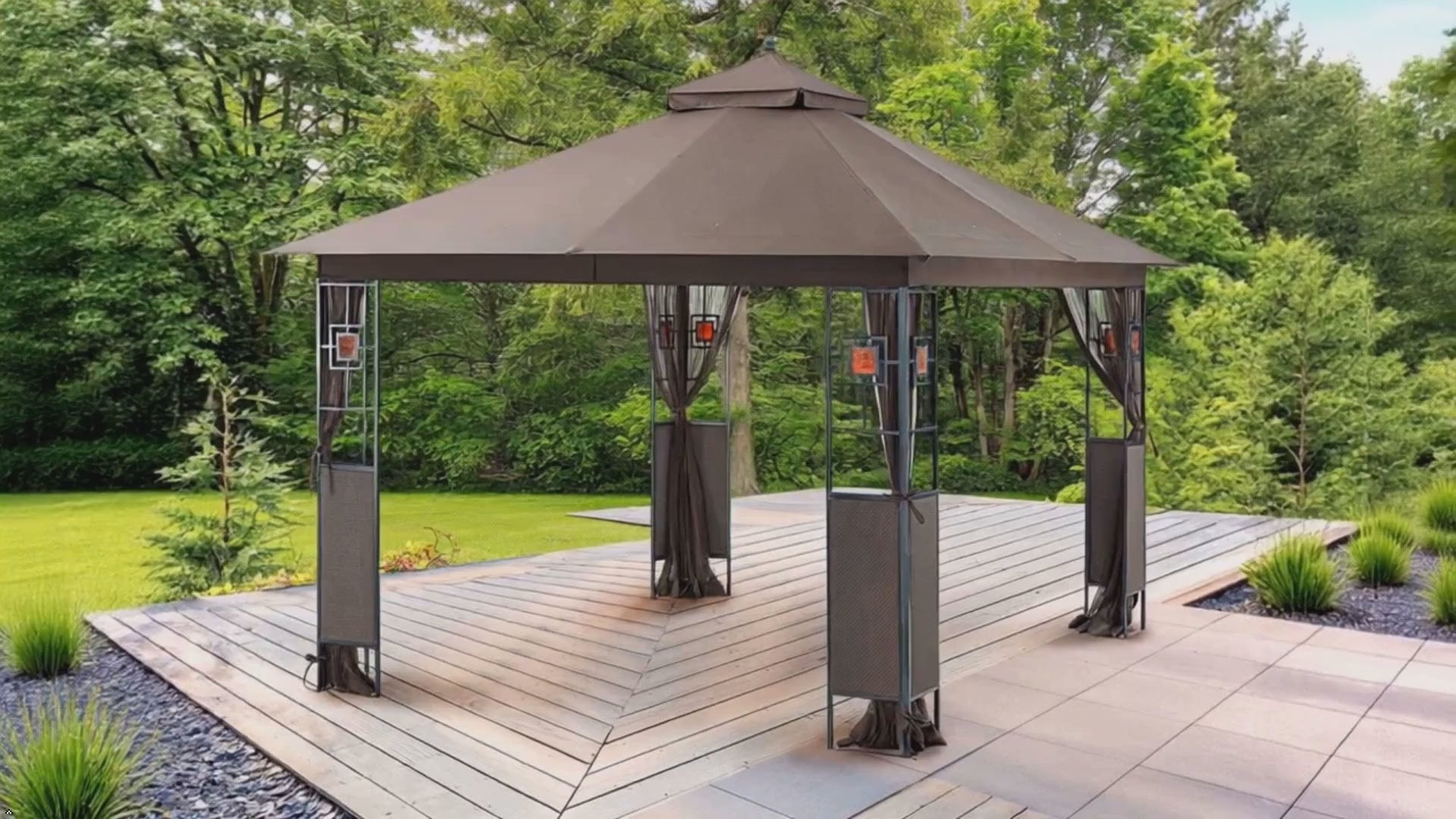 APEX GARDEN 10 ft. x 12 ft. RosaBella Gazebo Model#YH-20S087B