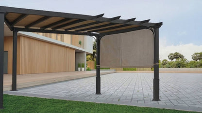 APEX GARDEN Length Adjustable Weight Rods/Pull Tubes for Pergola Canopy (2 Rods Included, from 77 inches to 132 inches)