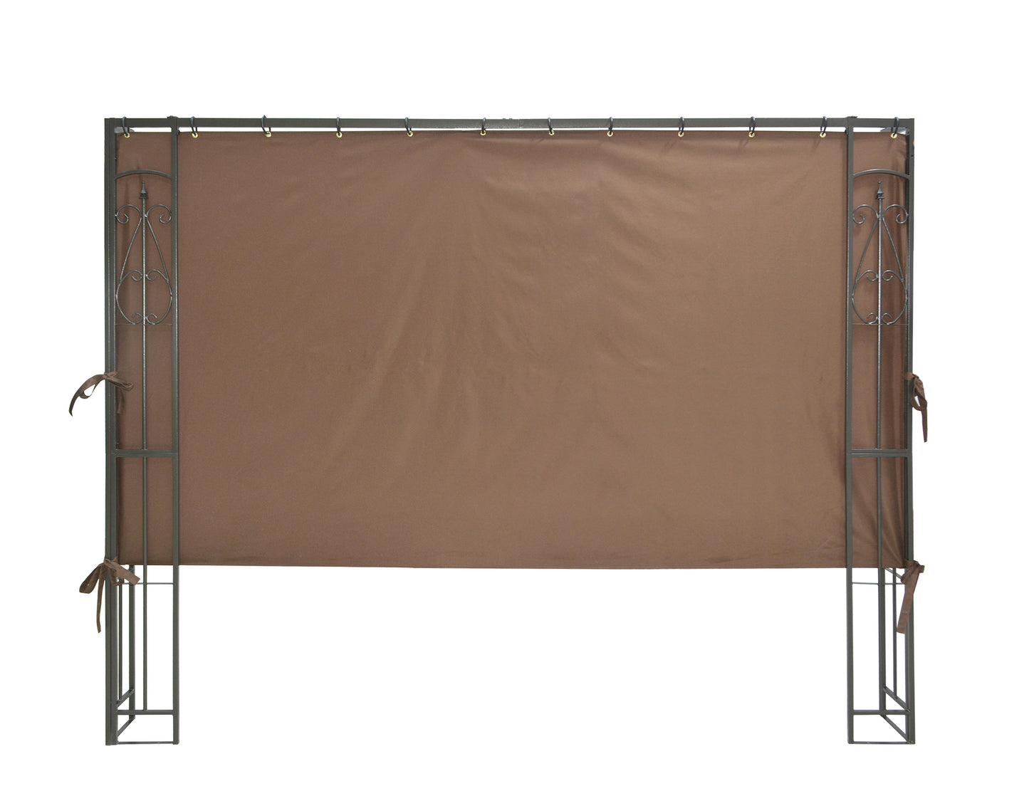 APEX GARDEN 8-ft Gazebo Privacy Side Panel (2/3 length) (Size: 96" (L) x 52" (H), Metal Grommet Top) - APEX GARDEN