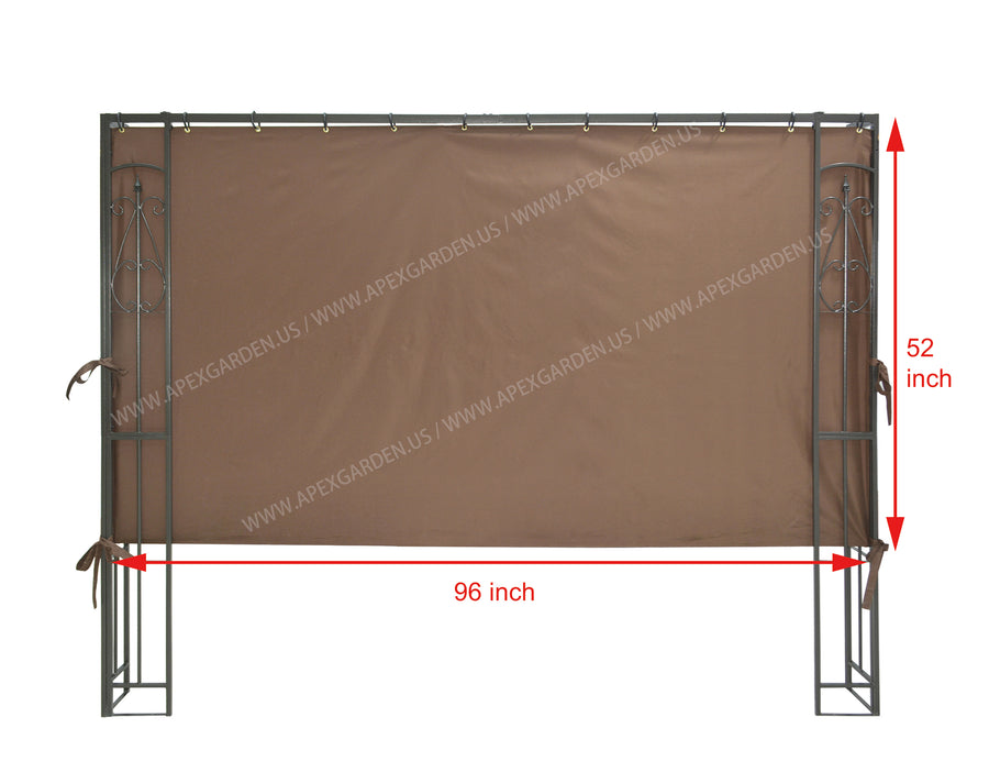 APEX GARDEN 8-ft Gazebo Privacy Side Panel (2/3 length) (Size: 96