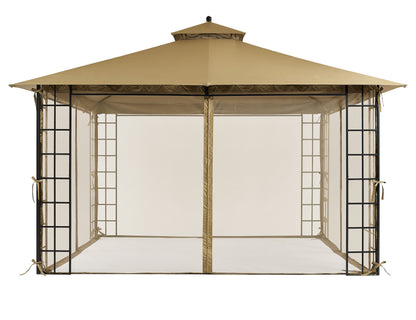 10 ft. x 12 ft. Melody Gazebo with Mosquito Net - APEX GARDEN
