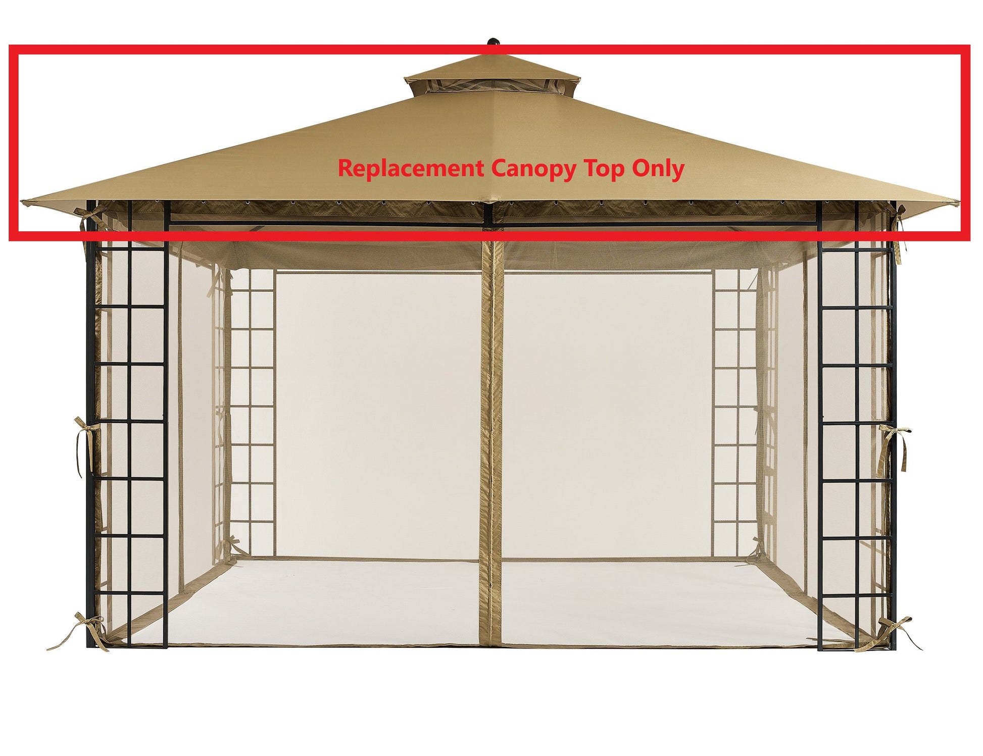 Replacement Canopy Top for #YH-20S089HD 10 ft. x 12 ft. Melody Gazebo - APEX GARDEN