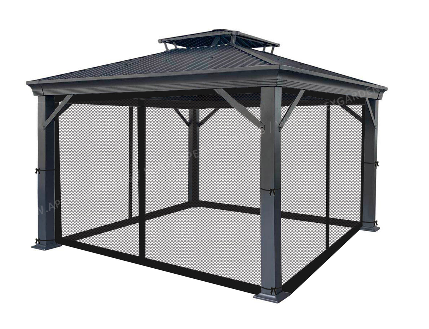 Universal 10' x 12' Gazebo Mosquito Netting - APEX GARDEN