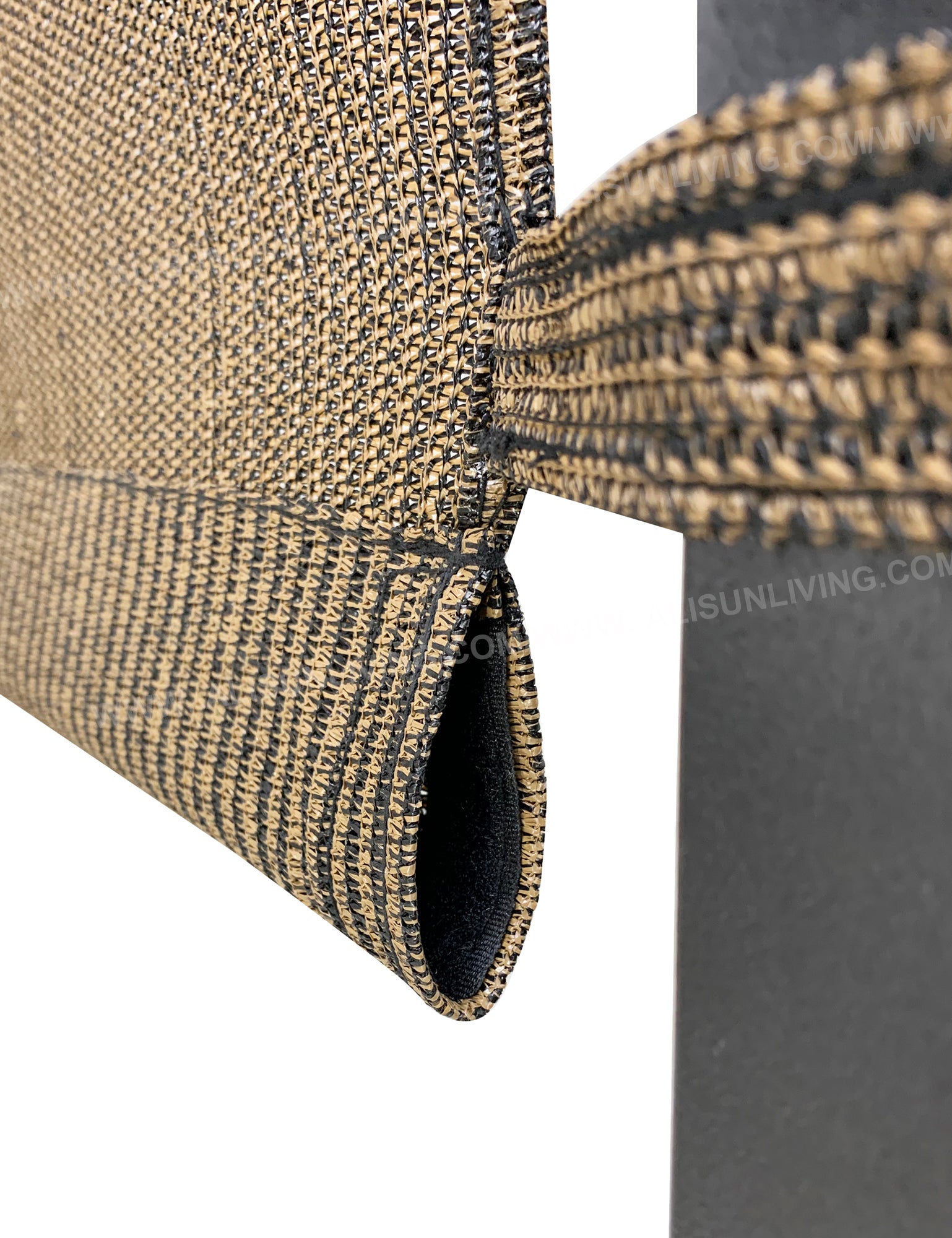 Replacement Pergola Canopy Top (with Ties) for 8 ft. x 10 ft. Pergola (Brown Polyethylene (PE) fabric, 88" x 194") - APEX GARDEN