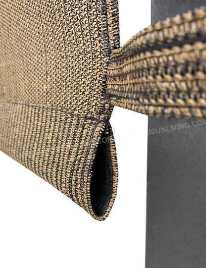 Replacement Pergola Canopy Top (with Ties) for 8 ft. x 10 ft. Pergola (Brown Polyethylene (PE) fabric, 88" x 194") - APEX GARDEN