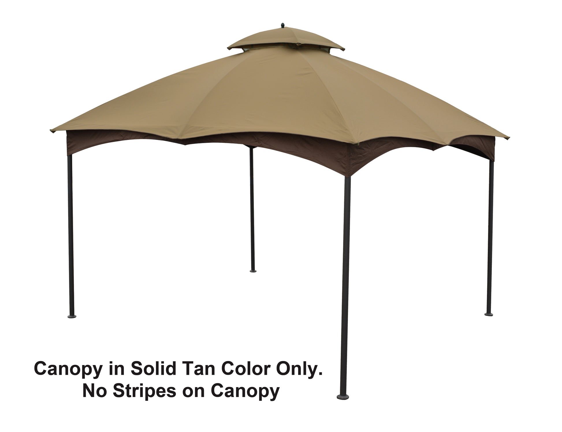 APEX GARDEN Replacement Canopy Top Massillon / Turnberry 10' x 12' Gazebo Model #L-GZ933PST / #L-GZ933PCO-L(TAN) - APEX GARDEN