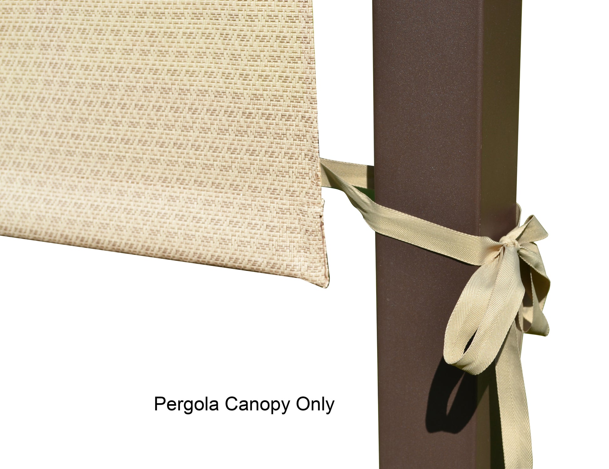 Universal Replacement Sling Canopy (with Ties) for 10-FT x 10-FT Pergola (Dimension: 193" (L) x 105" (W)(Canopy TOP ONLY) - APEX GARDEN