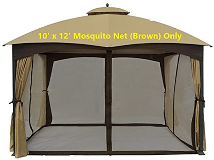 Universal 10' x 12' Gazebo Mosquito Netting - APEX GARDEN