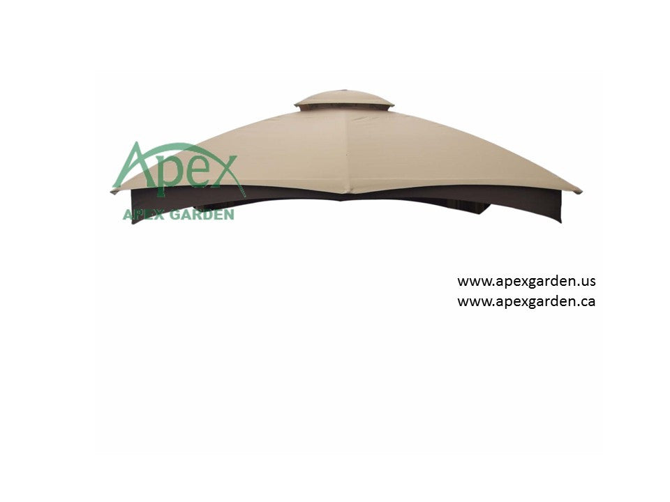 APEX GARDEN Canopy Top for Lowe's Allen Roth 10' x 12' Gazebo Model #GF-12S004BTO / GF-12S004B-1 - APEX GARDEN