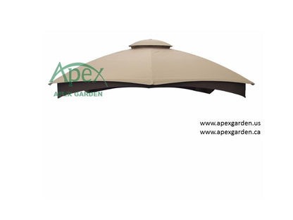 APEX GARDEN Canopy Top for Lowe's Allen Roth 10' x 12' Gazebo Model #GF-12S004BTO / GF-12S004B-1 - APEX GARDEN