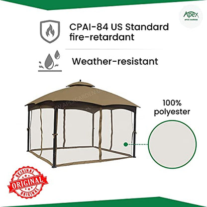 Universal 10' x 12' Gazebo Mosquito Netting - APEX GARDEN