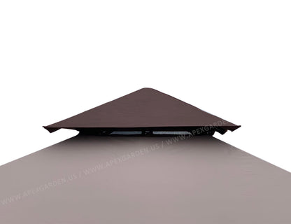 Replacement Canopy Top for Andrews/Manilla 8 ft. x 8 ft. Soft Top Gazebo Model# L-GZ375PST (Fabric Top Only) - APEX GARDEN