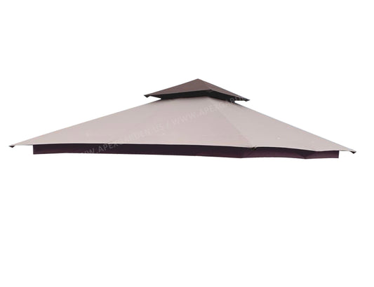 Replacement Canopy Top for Andrews/Manilla 8 ft. x 8 ft. Soft Top Gazebo Model# L-GZ375PST (Fabric Top Only) - APEX GARDEN