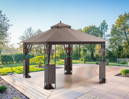APEX GARDEN 10 ft. x 12 ft. RosaBella Gazebo Model#YH-20S087B - APEX GARDEN