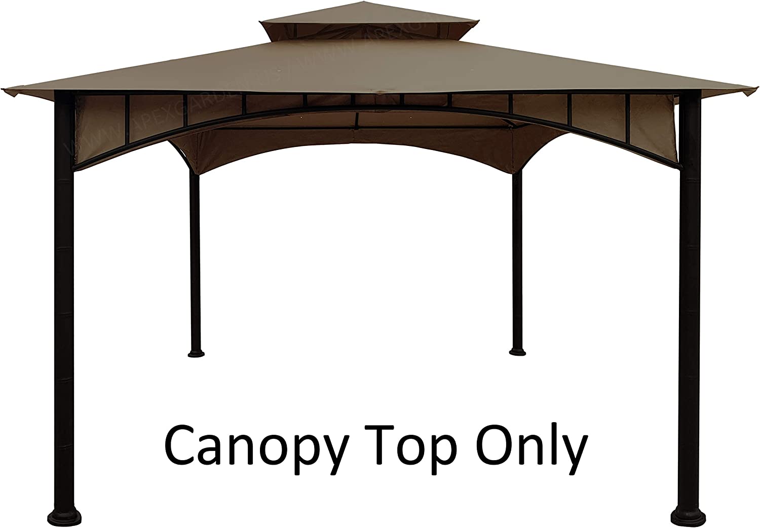 APEX GARDEN Replacement Canopy Top CAN ONLY FIT for Model #D-GZ136PST-N Summer Breeze Soft Top Gazebo (Canopy Top Only) (Tan) - APEX GARDEN
