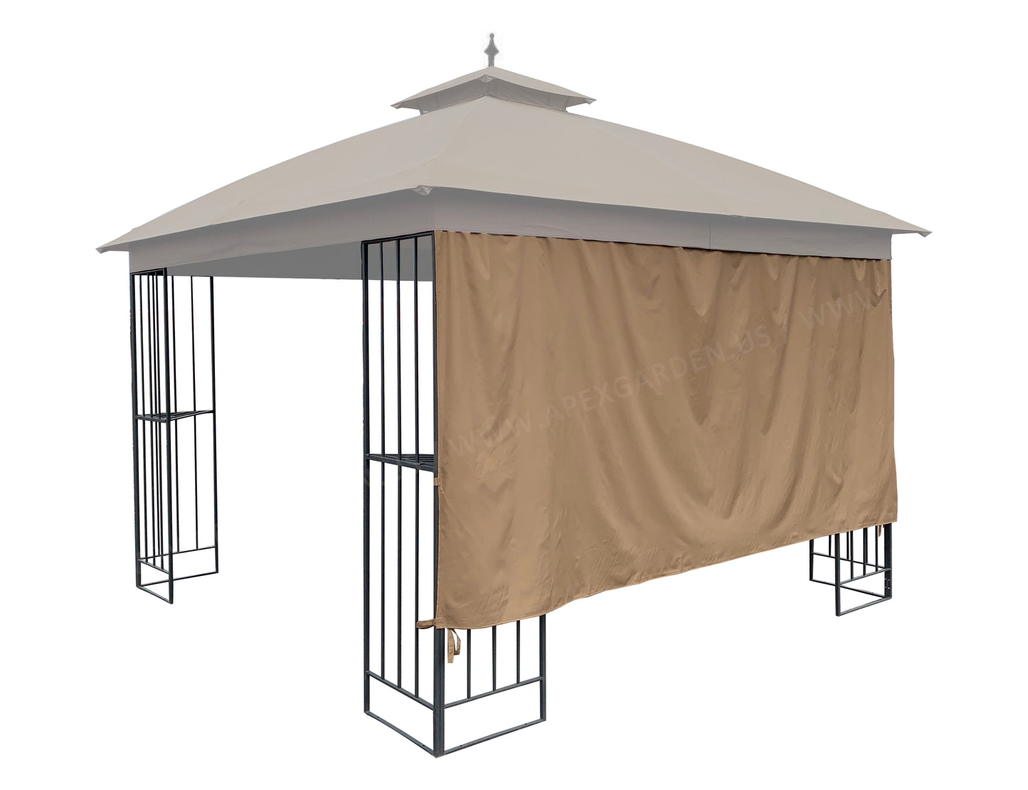 10' Privacy Panel Curtain Wall for 10' or 12' Gazebo 119"W x 57"H - APEX GARDEN