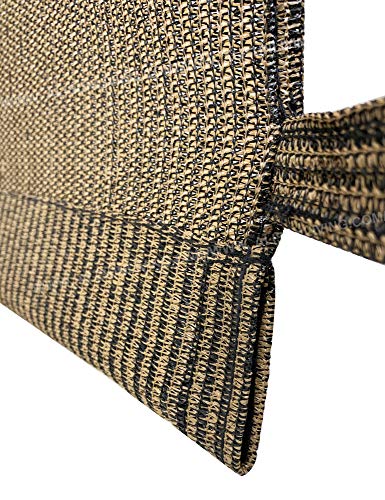 Replacement Pergola Canopy Top (with Ties) for 8 ft. x 10 ft. Pergola (Brown Polyethylene (PE) fabric, 88" x 194") - APEX GARDEN