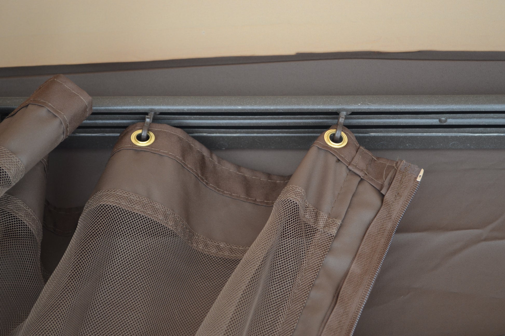 Replacement Mosquito Netting for 10'X10' Gazebo -- Brown - APEX GARDEN