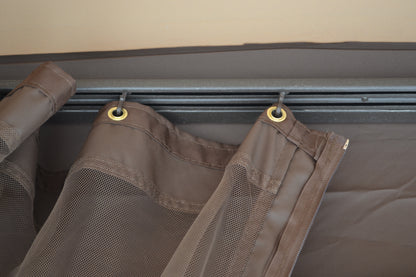 Replacement Mosquito Netting for 10'X10' Gazebo -- Brown - APEX GARDEN