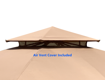 APEX GARDEN Canopy Top for Lowe's allen roth 10' x 12' Gazebo Model #TPGAZ2303-ABCD, TPGAZ2403-AC - APEX GARDEN