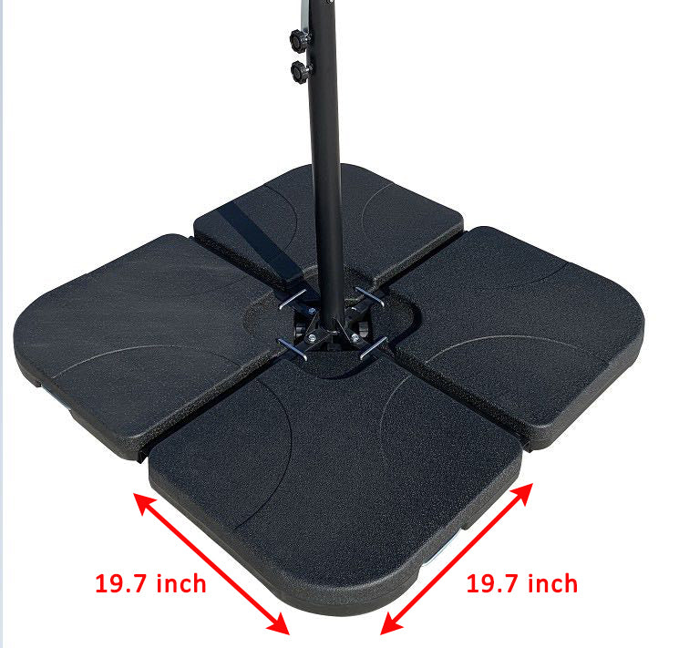 APEX GARDEN 4-Pieces heavy-duty water/sand umbrella bases - APEX GARDEN