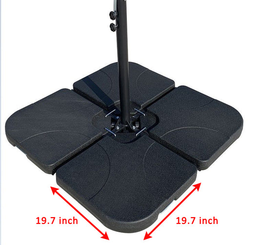 APEX GARDEN 4-Pieces heavy-duty water/sand umbrella bases - APEX GARDEN