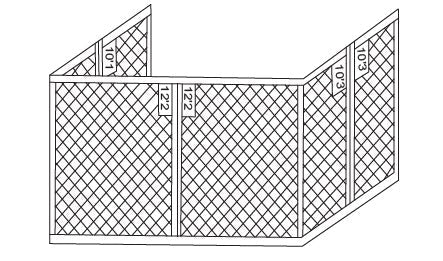 Replacement Curtain for RONA TP-GAZ17-017 Gazebo - APEX GARDEN