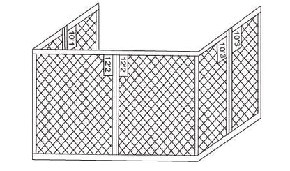 Replacement 3-SIDE Curtain for 10 ft x 12 ft Sun shelter / Awing / Gazebo - APEX GARDEN