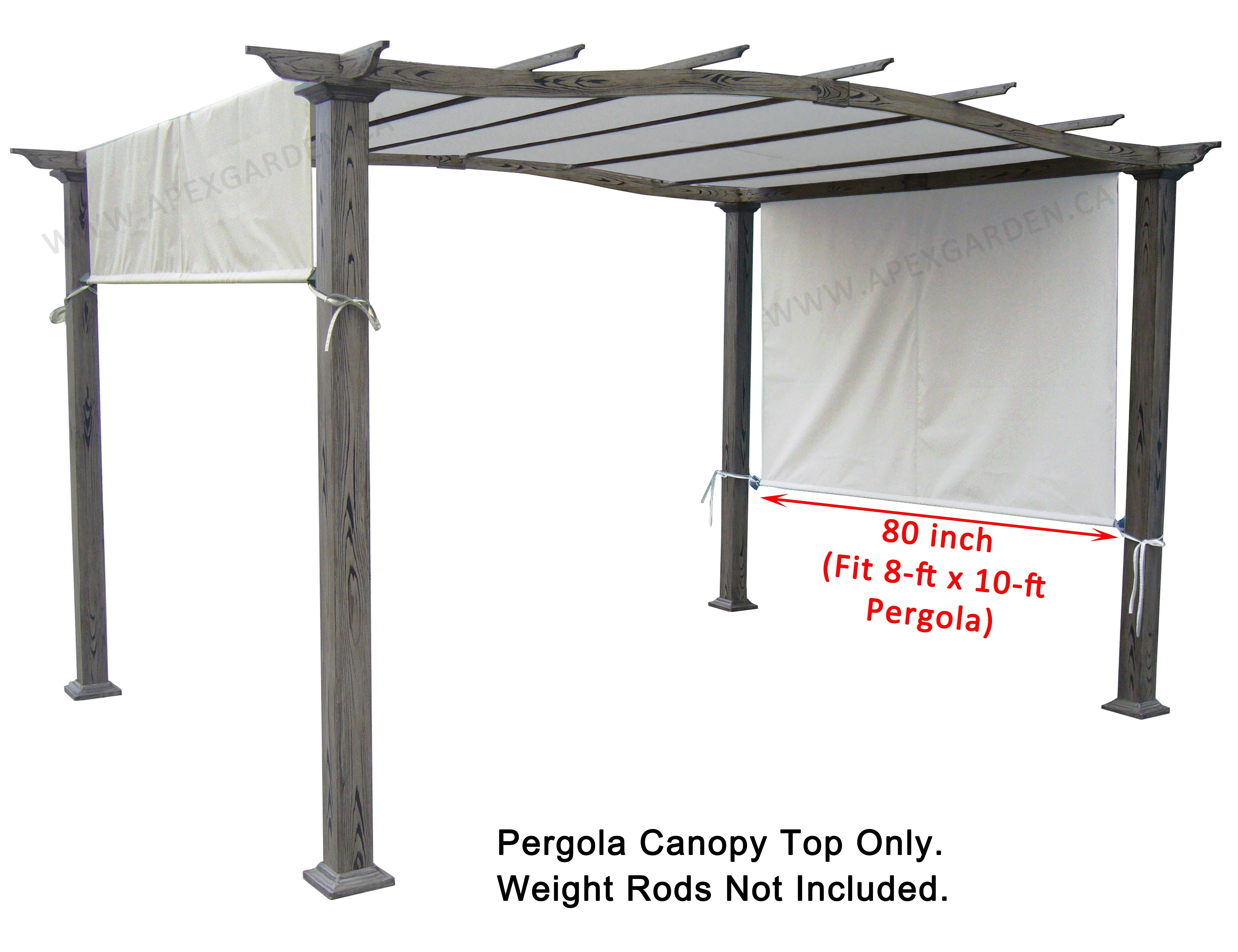 Replacement Canopy Top YHH-13G-1 8'x10' Pergola / Gazebo