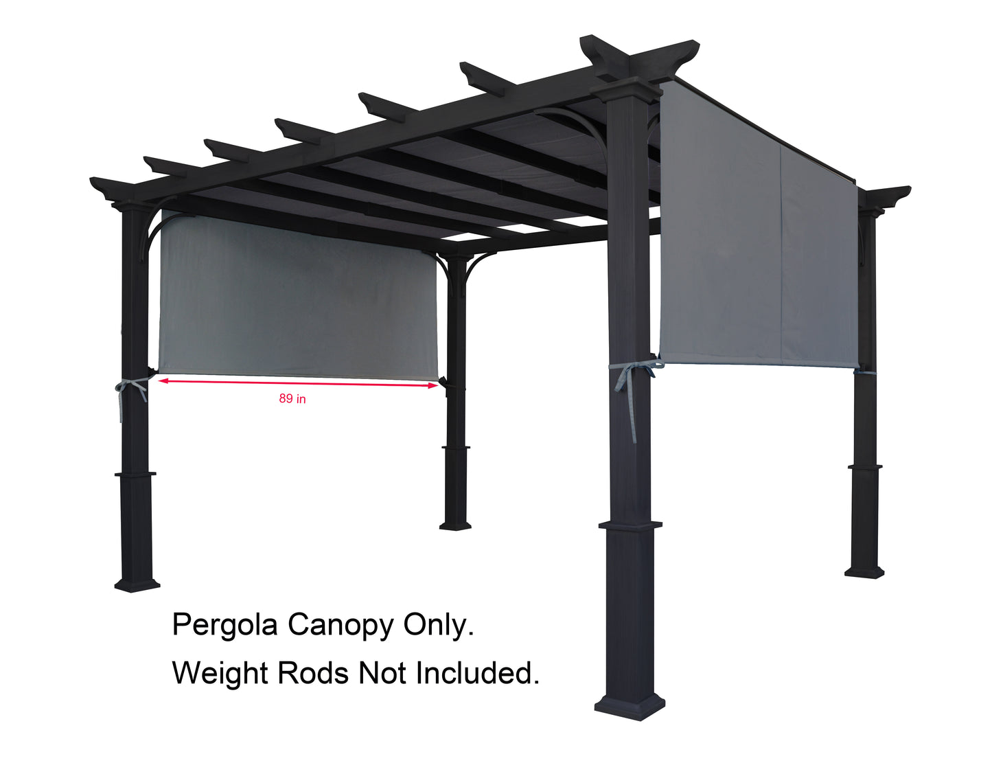 APEX GARDEN Replacement Canopy Top for  YH-1515S Pergola Sunshade 88"X194" - APEX GARDEN